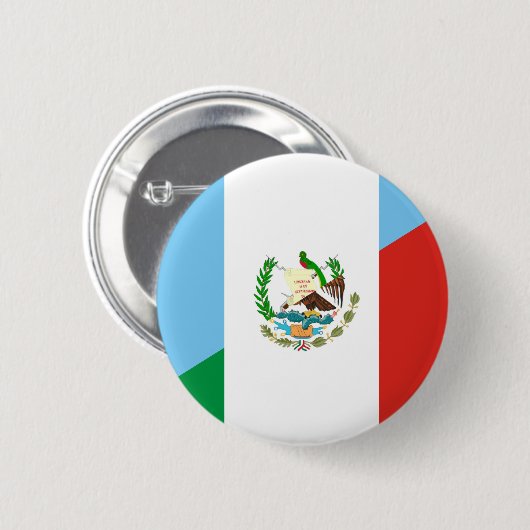 グアテマラメキシコの半分の旗の記号 缶バッジ (正面&裏面)