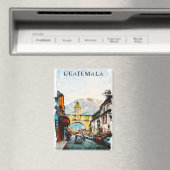グアテマラレトロヴィンテージトラベル マグネット (インサイチュ (食洗機))