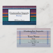 グアテマラ人はブティックを輸入します 名刺 (正面/裏面)