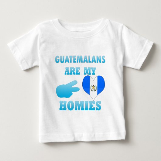 グアテマラ人は私のHomiesです ベビーTシャツ (正面)