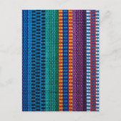 グアテマラ伝統的の織布 ポストカード (正面)