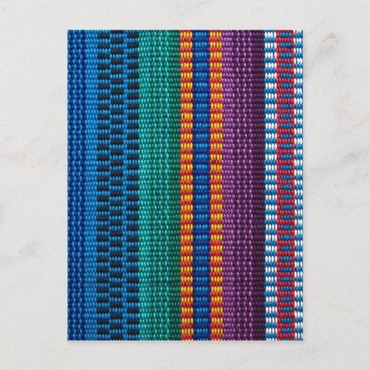 グアテマラ伝統的の織布 ポストカード (正面)