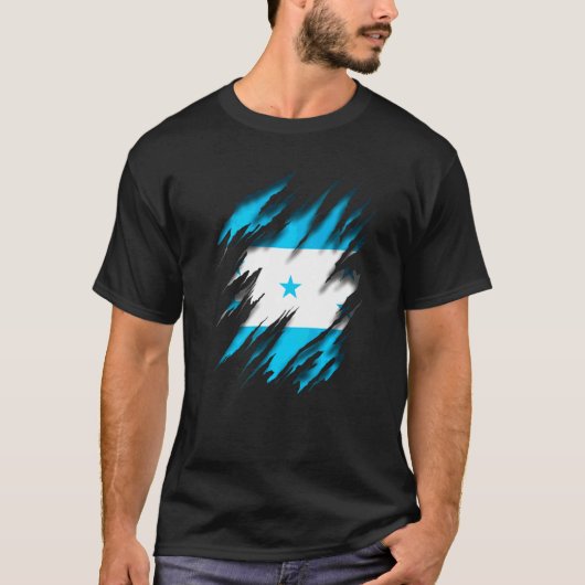 グアテマラ共和国国旗 Tシャツ (正面)