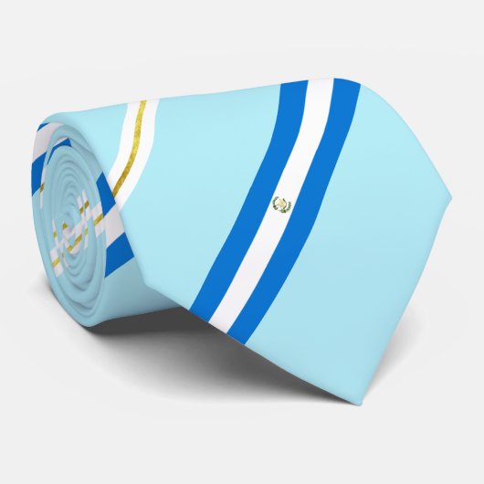 グアテマラ国旗のコート・オブ・アームズ・ネックタイ ネクタイ (ロール)