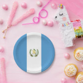 グアテマラ国旗のプレート、パーティー、スポーツ、グアテマラ ペーパープレート