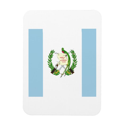 グアテマラ国旗の紋章 マグネット (縦)