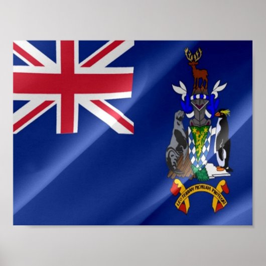 グアテマラ国旗を振る –  ポスター (正面)