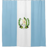 グアテマラ国旗 シャワーカーテン (正面)