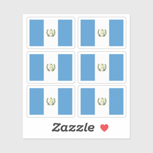 グアテマラ国旗 シール (シート)