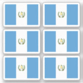 グアテマラ国旗 シール (正面)