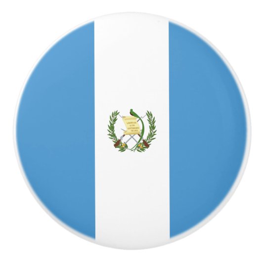 グアテマラ国旗 セラミックノブ (正面)