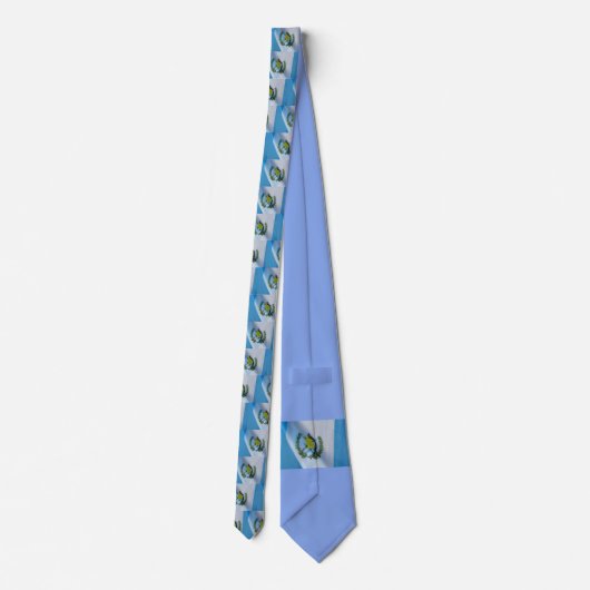 グアテマラ国旗 ネクタイ (裏面)