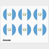 グアテマラ国旗 ラウンドシール (シート)