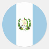 グアテマラ国旗 ラウンドシール (正面)