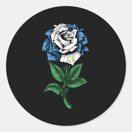 グアテマラ国旗 ラウンドシール (正面)