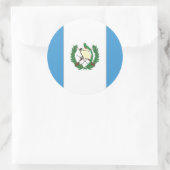 グアテマラ国旗 ラウンドシール (バッグ)