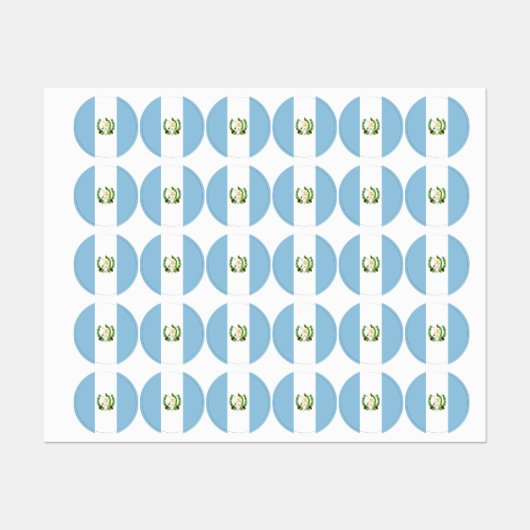 グアテマラ国旗 ラベル (シート)