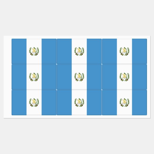 グアテマラ国旗 ラベル (シート)