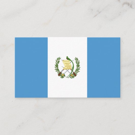 グアテマラ国旗 名刺 (正面)