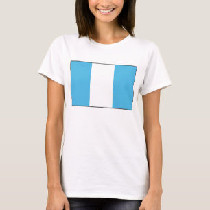 グアテマラ国旗x地図Tシャツ Tシャツ