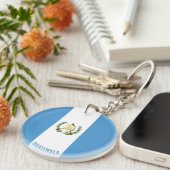 グアテマラ国魅力的旗 キーホルダー (正面右)