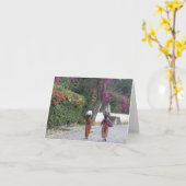 グアテマラ女性，女性，花，ド伝統的レス カード (黄色い花)