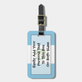 グアテマラ簡単ID個人の国旗 ラゲッジタグ (正面縦)