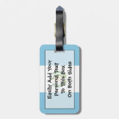 グアテマラ簡単ID個人の国旗 ラゲッジタグ (裏面縦)