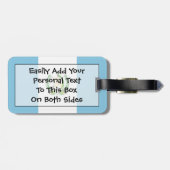 グアテマラ簡単ID個人の国旗 ラゲッジタグ (裏面横)