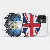 グアテマラ英国の木のルーツ国旗 Case-Mate iPhoneケース (裏面(横))