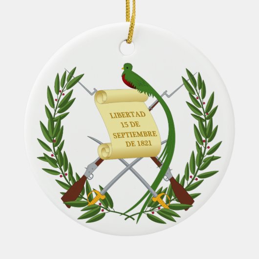 グアテマラ軍服 セラミックオーナメント (正面)