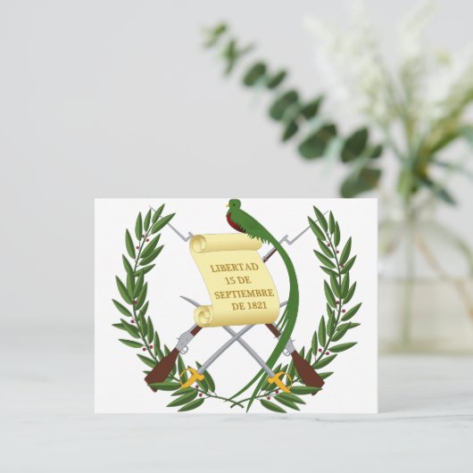 グアテマラ軍服 ポストカード (スタンド正面)