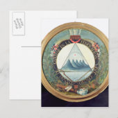 グアテマラ連盟のバッジ ポストカード (正面/裏面)