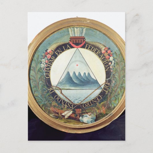 グアテマラ連盟のバッジ ポストカード (正面)