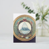 グアテマラ連盟のバッジ ポストカード (スタンド正面)