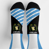 グアテマラ靴下,グアテマラ国旗の色/スポーツ ソックス (上部)