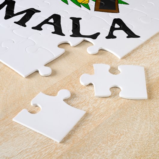 グアテマラ-または記号紋章か旗または紋章付き外衣 ジグソーパズル (側面)