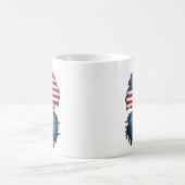 グアテマラ・アメリカ合衆国の木のルーツ国旗 コーヒーマグカップ (中央)
