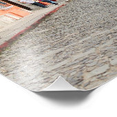 グアテマラ，アンティグアの石畳通り フォトプリント            (角)