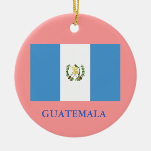 グアテマラ*クリスマスオーナメント セラミックオーナメント (正面)