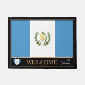 グアテマラ&グアテマラフラッグマット/スポーツウェルカム ドアマット (正面)