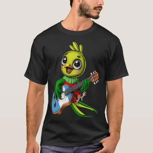 グアテマラ ケツァール 鳥 Tシャツ (正面)