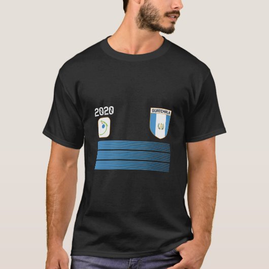 グアテマラ・サッカージャージー2020グアテマラ・サッカー Tシャツ (正面)