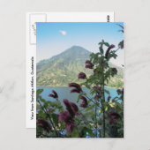 グアテマラ,サンティアゴ・アティトランから眺める ポストカード (正面/裏面)