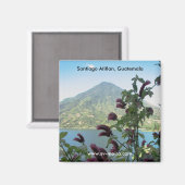 グアテマラ,サンティアゴ・アティトランから眺める マグネット (正面/裏面)