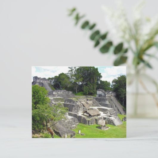 グアテマラ – ザノースアクロポリス – 神殿II ポストカード (スタンド正面)