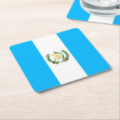 グアテマラ スクエアペーパーコースター (アングル)