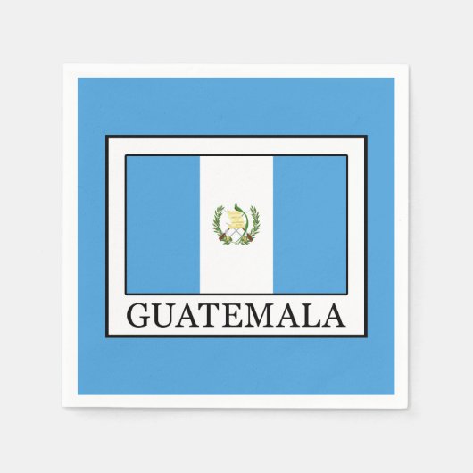 グアテマラ スタンダードカクテルナプキン (正面)