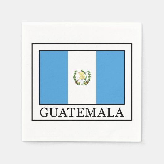 グアテマラ スタンダードカクテルナプキン (正面)