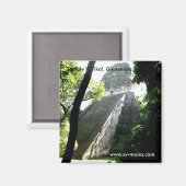 グアテマラ，ティカル，テンプルV マグネット (正面/裏面)